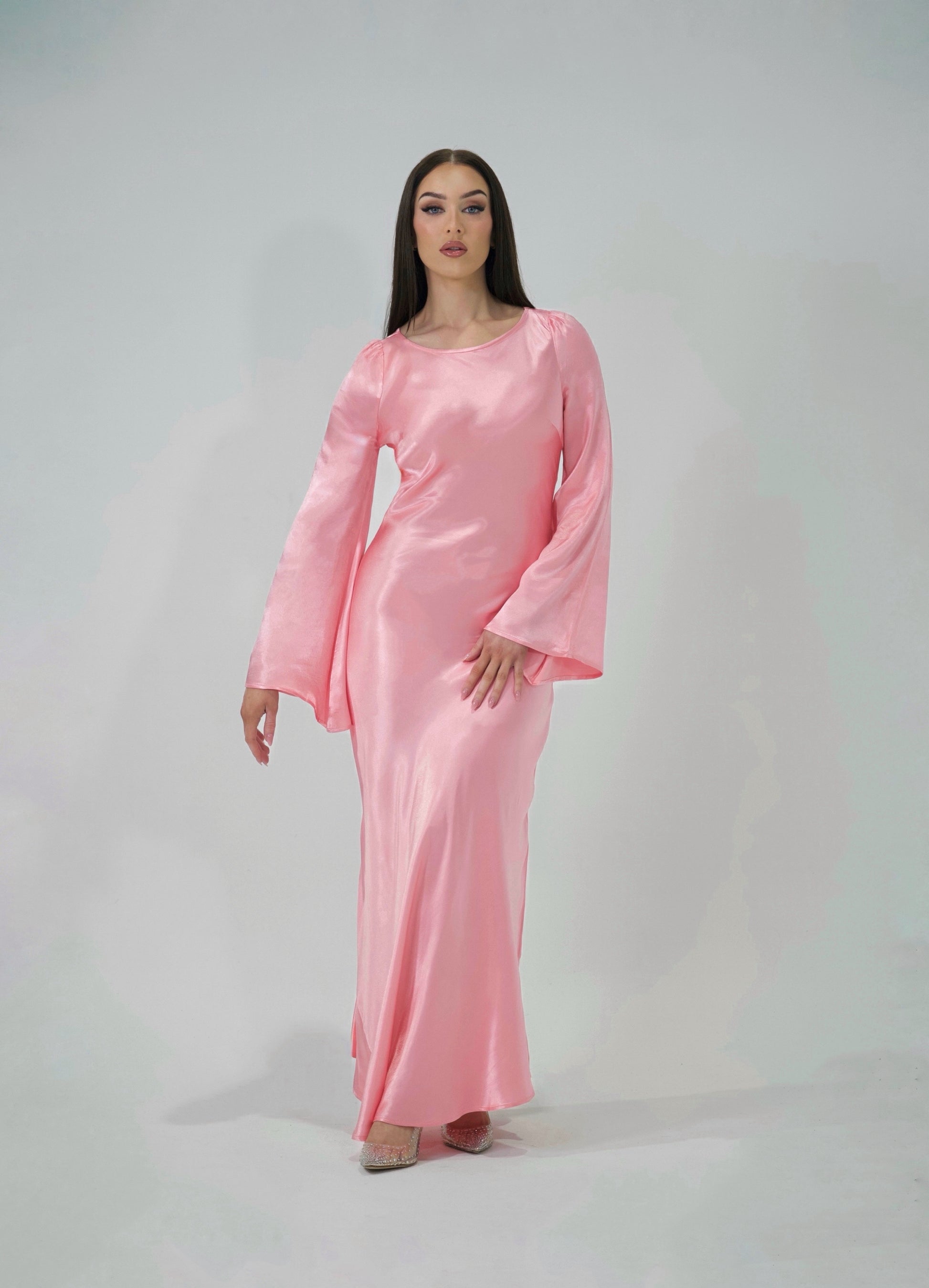 zara pink dress long sleeve ZARA – Mahsa